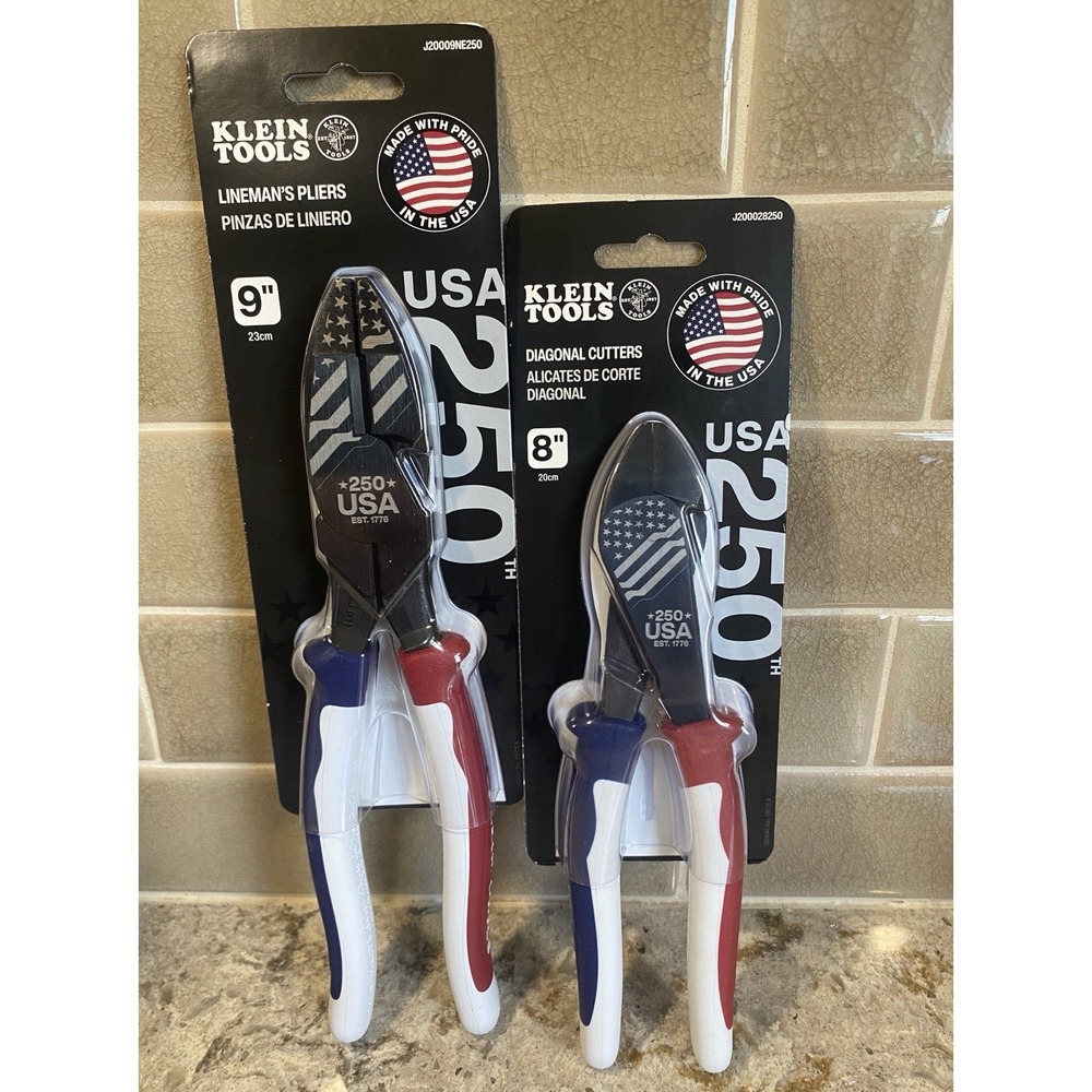 Klein Tools 250th Anniversary Limited Edition 2-Pc Set - Lineman's & Diagonals
